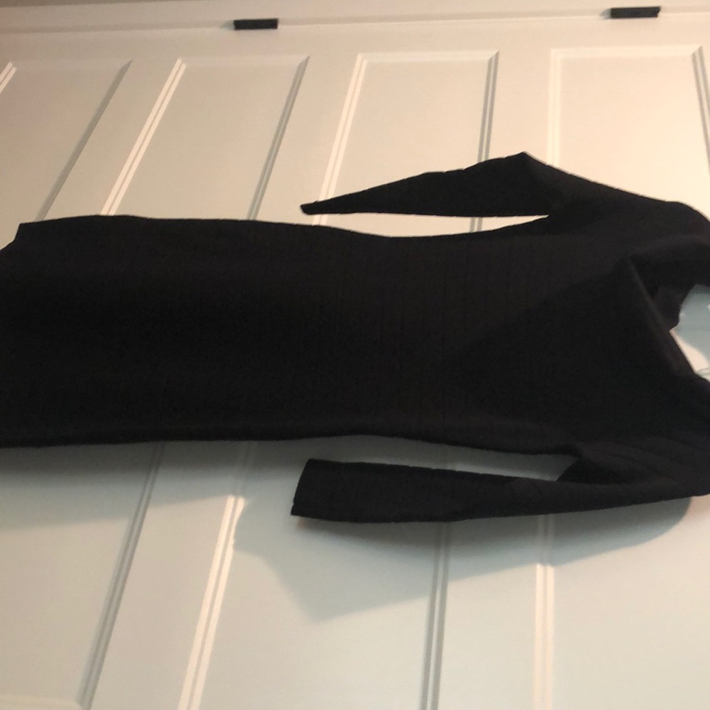 Reiss black stretch dress